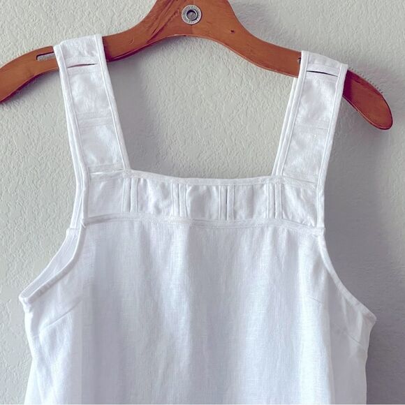 Madewell NWT Embroidered Tank Mini Dress in Linen Size 2 in Eyelet White - Picture 10 of 14